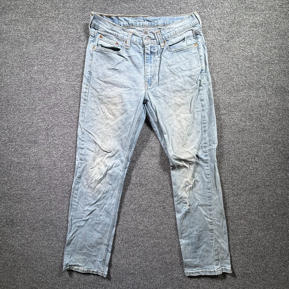 Levi's 511 Straight Jeans Men's 30x30 Blue Cotton Denim Faded Workwear Travel